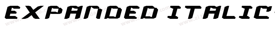 Expanded Italic字体转换